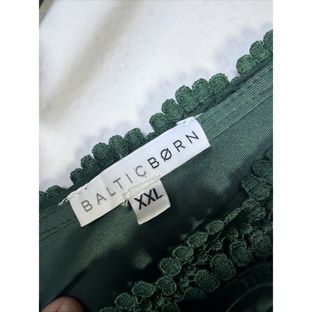 Baltic Born XXL Victorian bohemian western renaissance Green crochet Maxi Dress - Picture 5 of 13